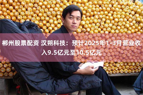 郴州股票配资 汉朔科技：预计2025年1-3月营业收入9.5亿元至10.5亿元