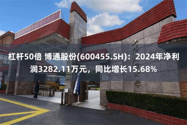 杠杆50倍 博通股份(600455.SH)：2024年净利润3282.11万元，同比增长15.68%