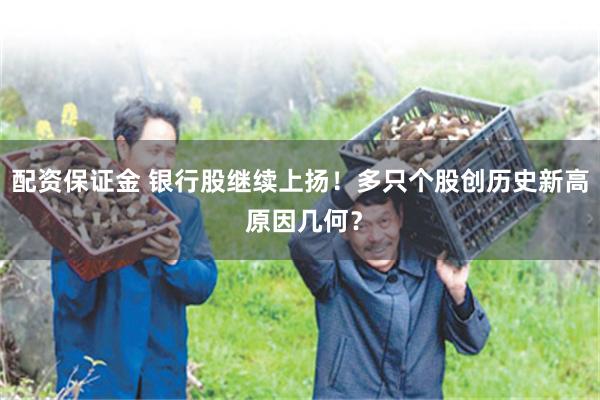 配资保证金 银行股继续上扬！多只个股创历史新高 原因几何？