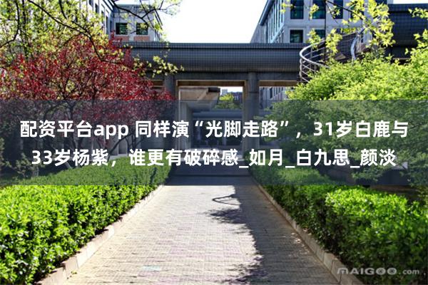 配资平台app 同样演“光脚走路”，31岁白鹿与33岁杨紫，谁更有破碎感_如月_白九思_颜淡