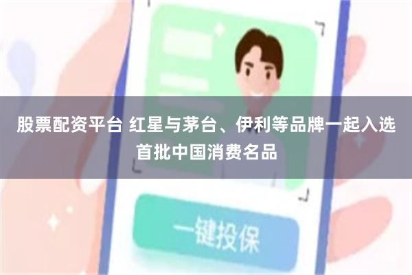 股票配资平台 红星与茅台、伊利等品牌一起入选首批中国消费名品
