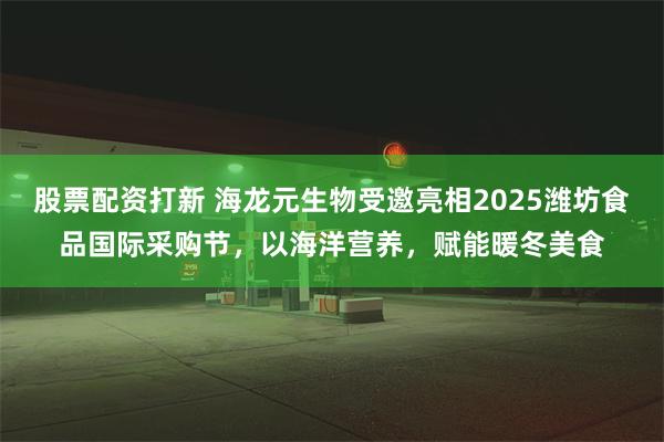 股票配资打新 海龙元生物受邀亮相2025潍坊食品国际采购节，以海洋营养，赋能暖冬美食